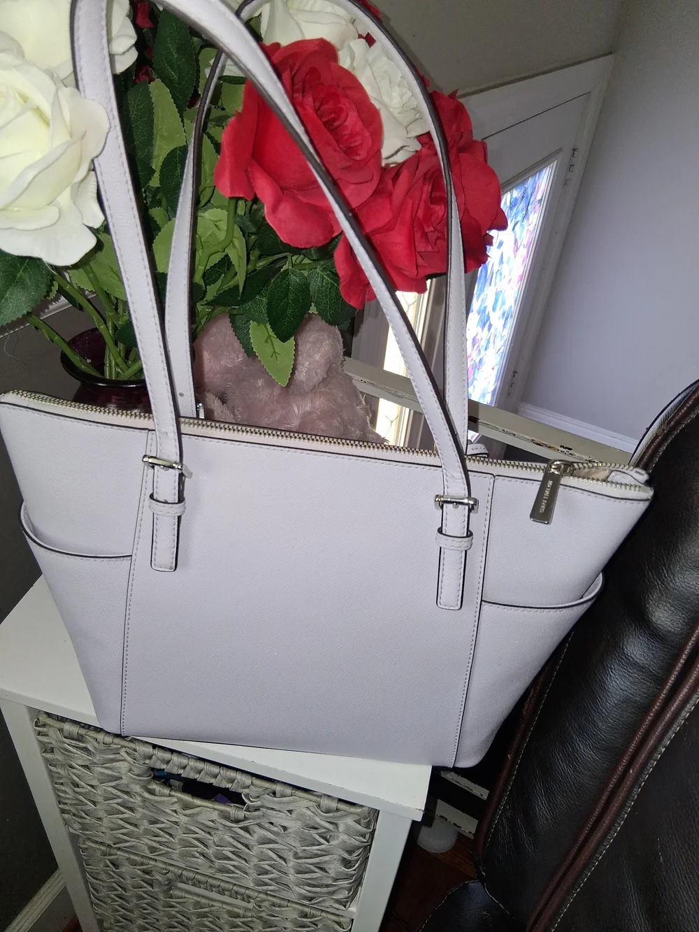 Michael Kors Light Lavender Saffiano Leather Tote